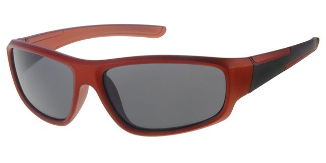 Børne Solbrille rød sportsbrille med sorte glas